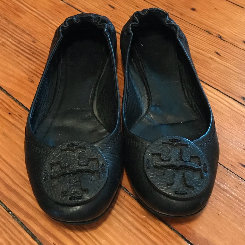 Tory Burch Black Flats